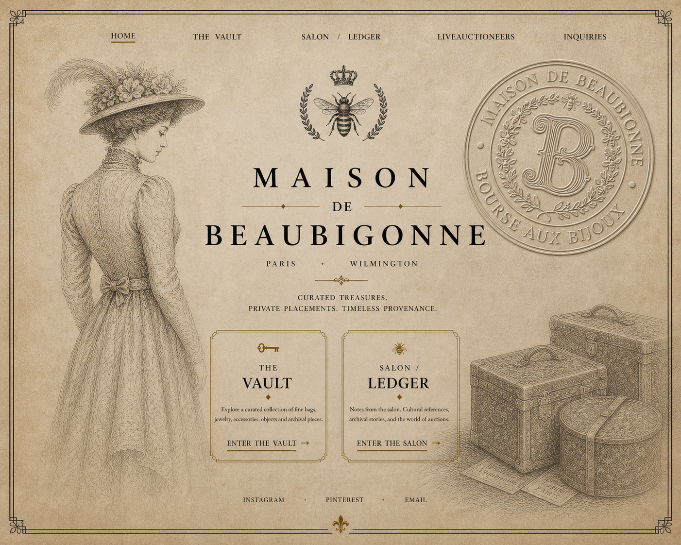 Maison de Beaubigonne. Curated treasures, private placements, timeless provenance.